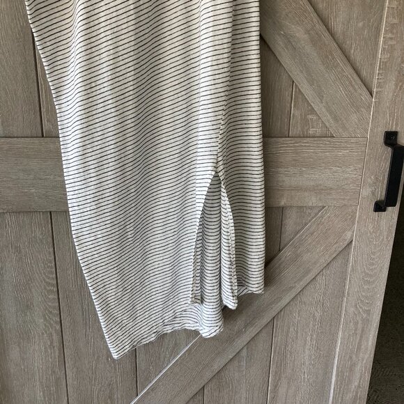 ZARA, Summer Cotton Dress, M/L, white with black stripes - Picture 7 of 10